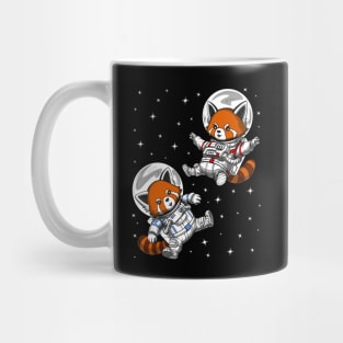 Red Panda Bear Space Astronaut Mug